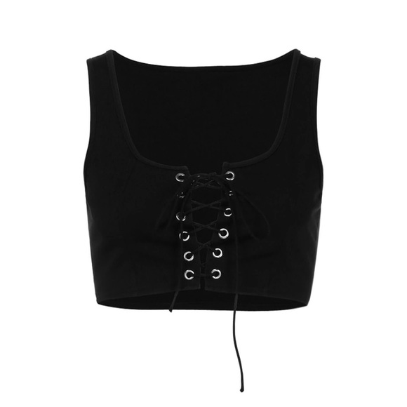 Women’s sexy strapless solid sleeveless tank top - Picture 5 of 5